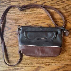 Stone Mountain Two-tone  Brown Crossbody Bag